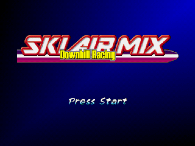 Ski Air Mix title screen for Playstation